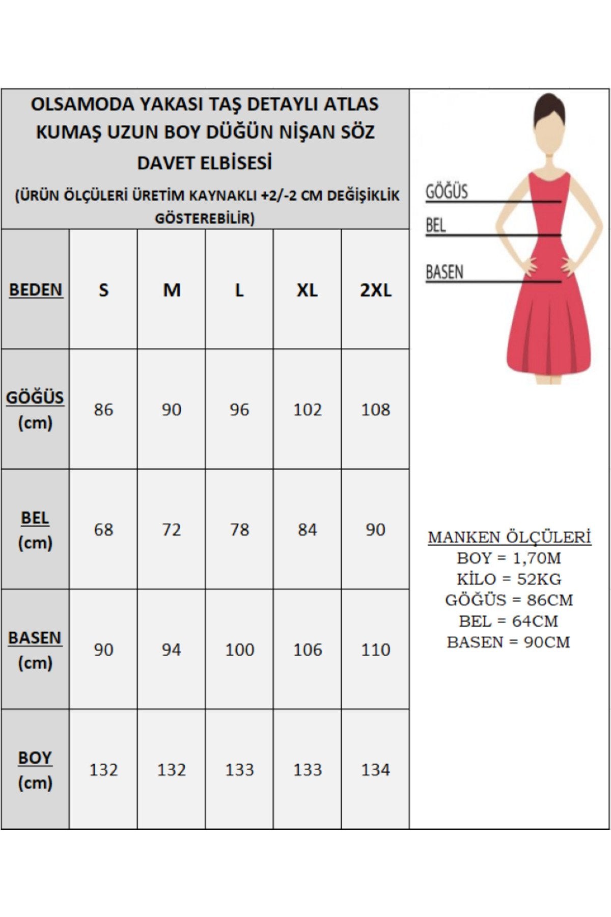 KADIN YAKASI TAŞ DETAYLI ATLAS KUMAŞ UZUN BOY DÜĞÜN NİŞAN SÖZ DAVET ELBİSESİ