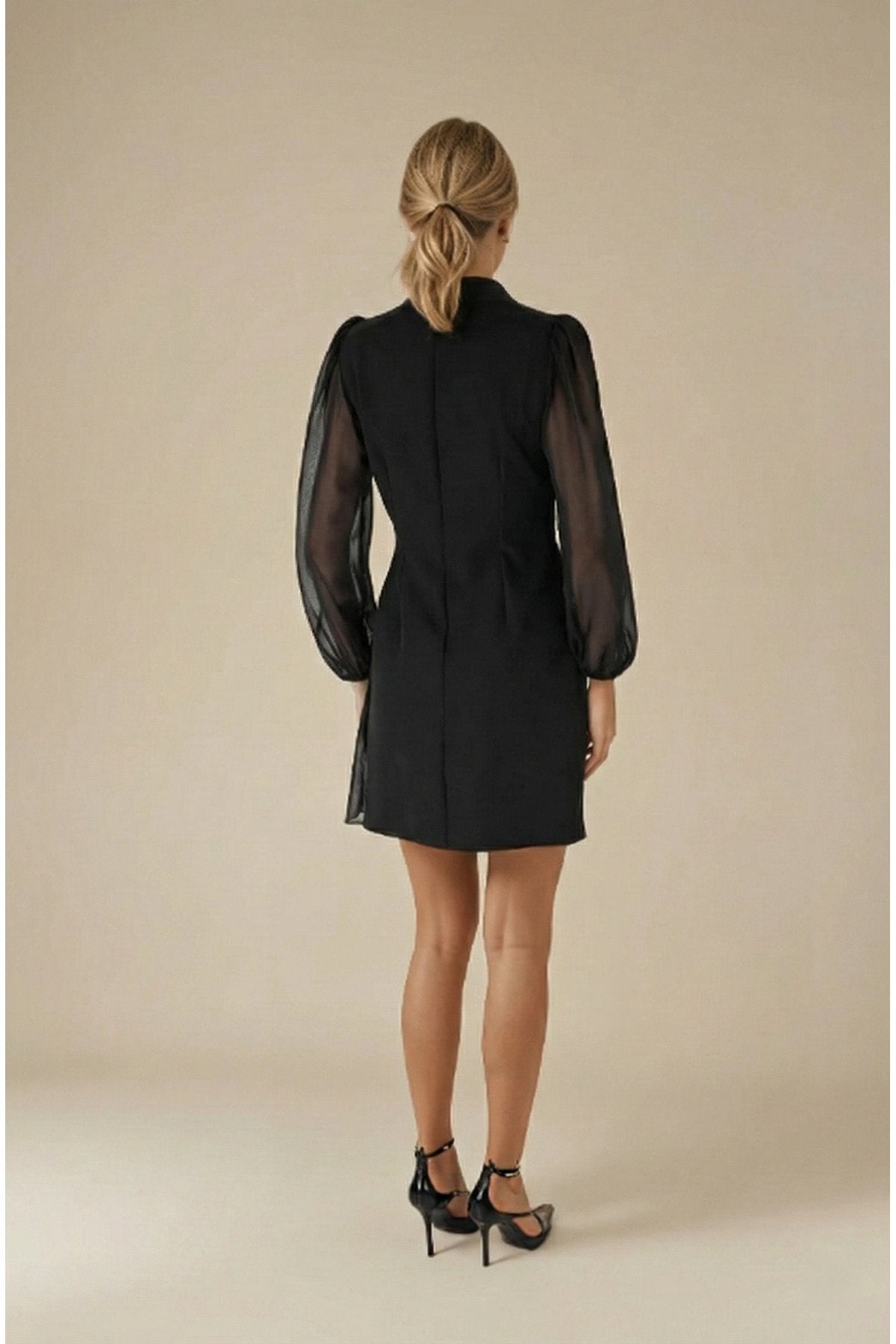 KADIN ETEĞİ PİLİSELİ KRUVAZE YAKA KOLLARI ŞİFON DAVET DÜĞÜN BALO MEZUNİYET İÇİN ABİYE CEKET ELBİSE