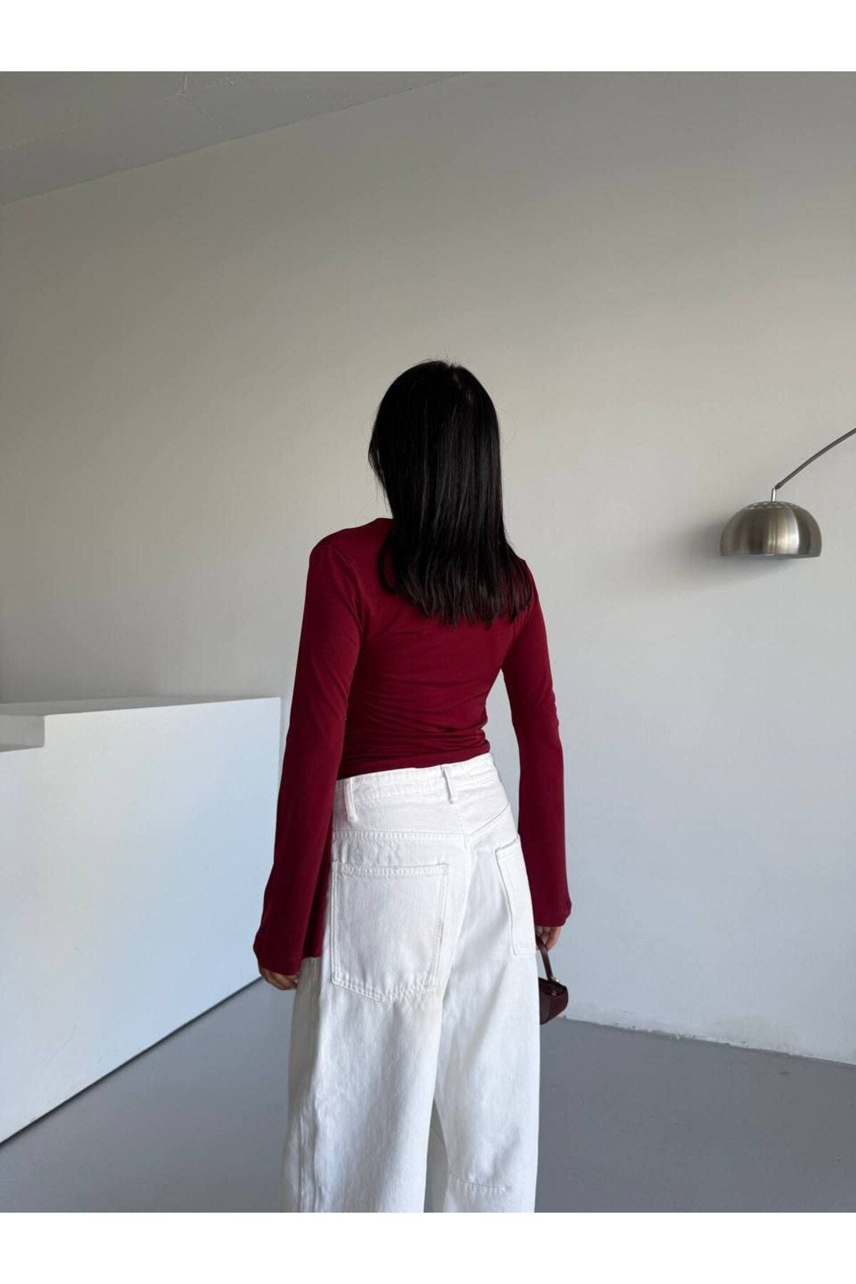 KADIN DRAPELİ İSPANYOL KOL ESNEK KUMAŞ BLUZ