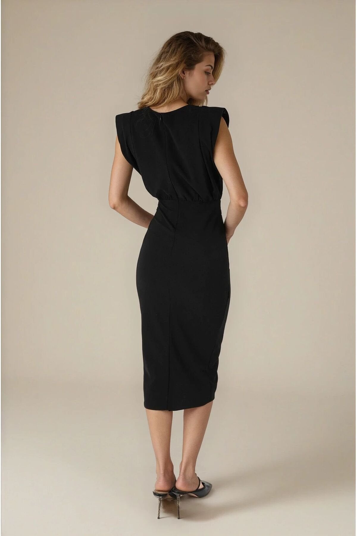 KADIN VATKALI DEGAJE YAKA BROŞLU ANVELOP KESİM ABİYE DÜĞÜN NİŞAN SÖZ DAVET MEZUNİYET BALO ELBİSESİ