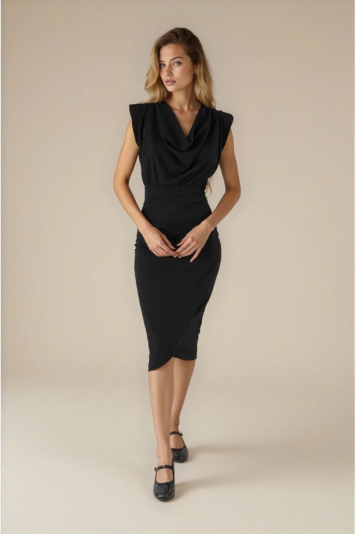 KADIN VATKALI DEGAJE YAKA BROŞLU ANVELOP KESİM ABİYE DÜĞÜN NİŞAN SÖZ DAVET MEZUNİYET BALO ELBİSESİ