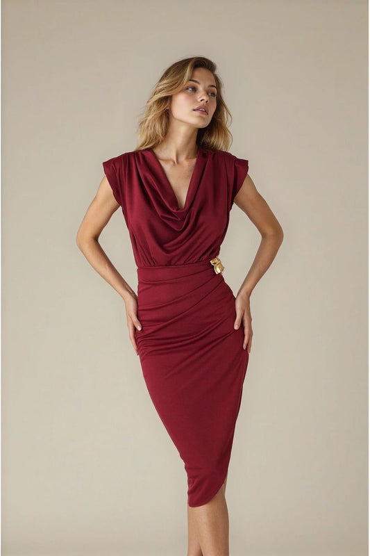 KADIN VATKALI DEGAJE YAKA BROŞLU ANVELOP KESİM ABİYE DÜĞÜN NİŞAN SÖZ DAVET MEZUNİYET BALO ELBİSESİ