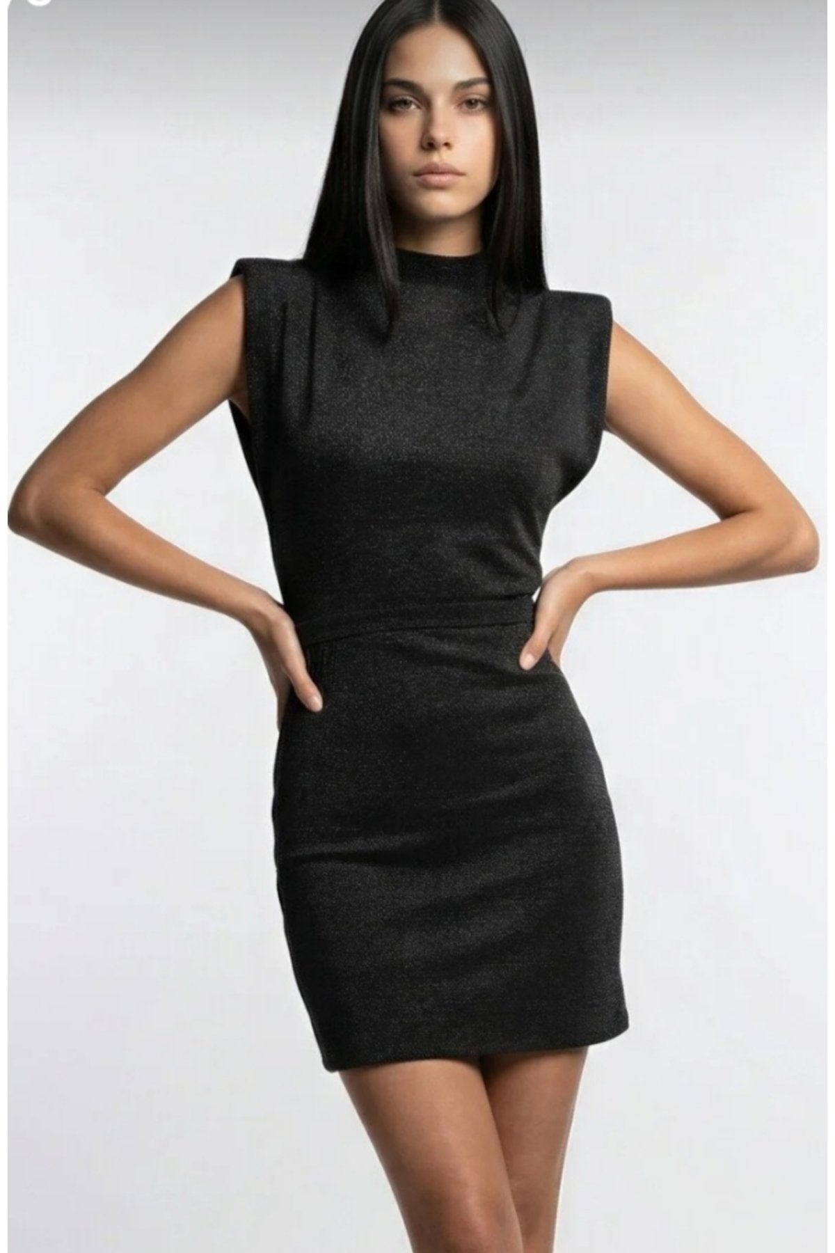 KADIN VATKALI BELİ KUŞAKLI KOLSUZ SİMLİ KUMAŞ DÜĞÜN SÖZ BALO MEZUNİYET ABİYE ELBİSE