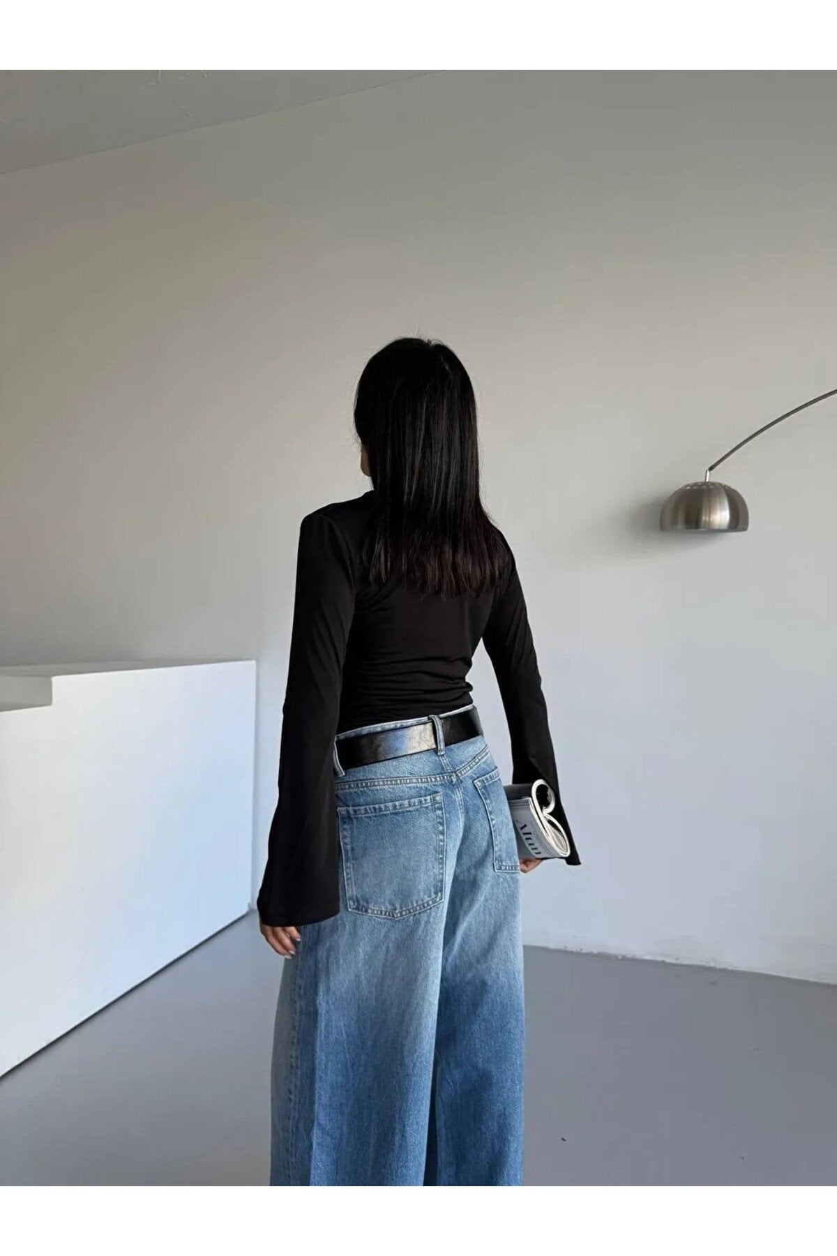 KADIN DRAPELİ İSPANYOL KOL ESNEK KUMAŞ BLUZ