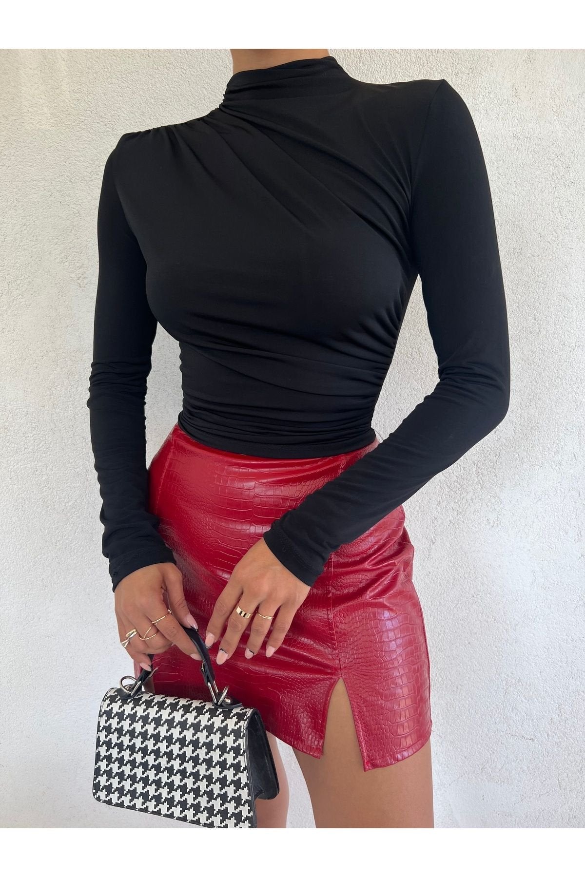 KADIN BÜZGÜ DETAYLI SANDY BLUZ