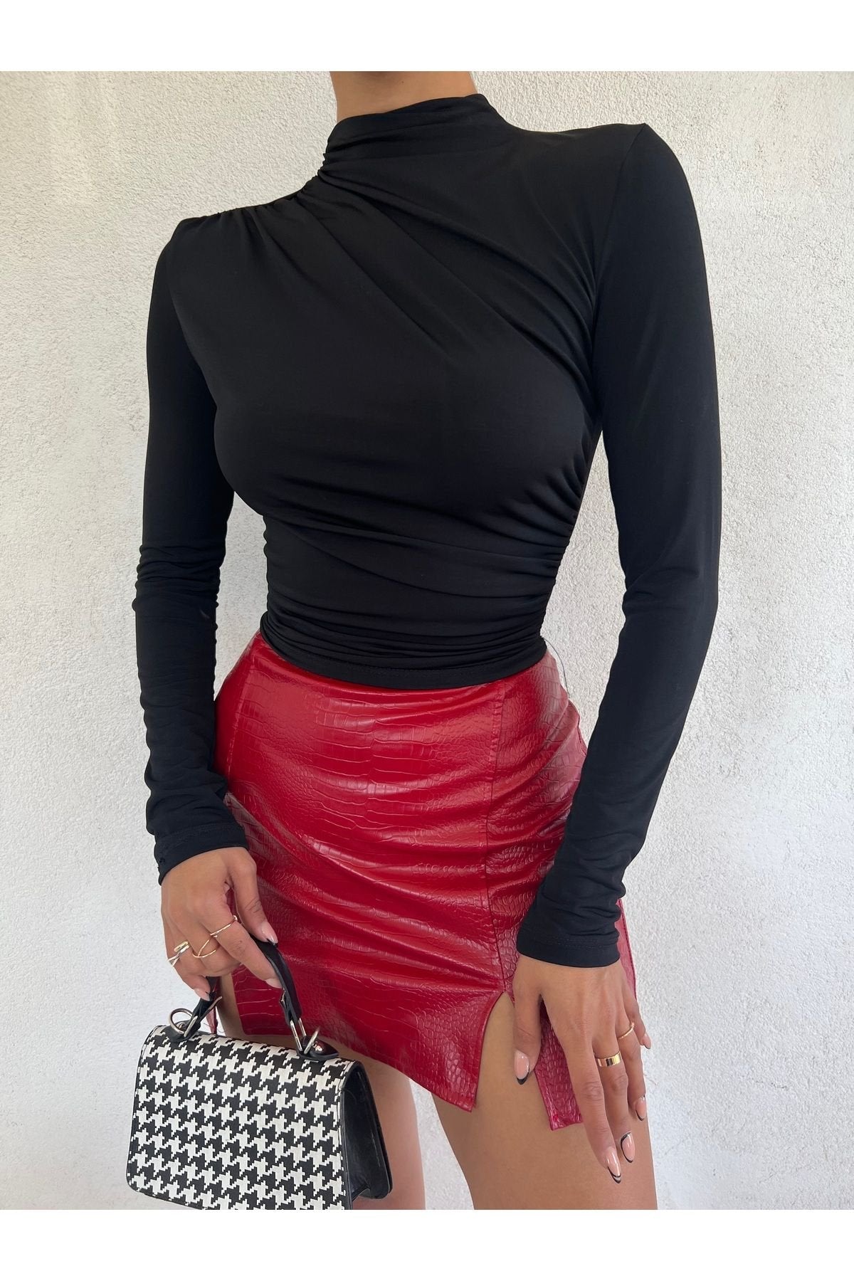 KADIN BÜZGÜ DETAYLI SANDY BLUZ